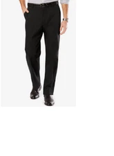 Dockers Men's D3 Signature Khaki Classic Fit Flat Front Pants 958510002 Black 