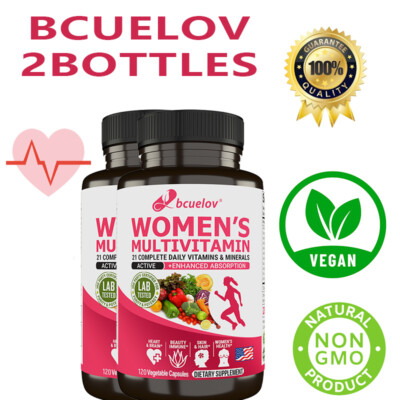 Women's Multivitamin Supplement - Healthy Heart Optimal Muscle Functior 2BOTTLES