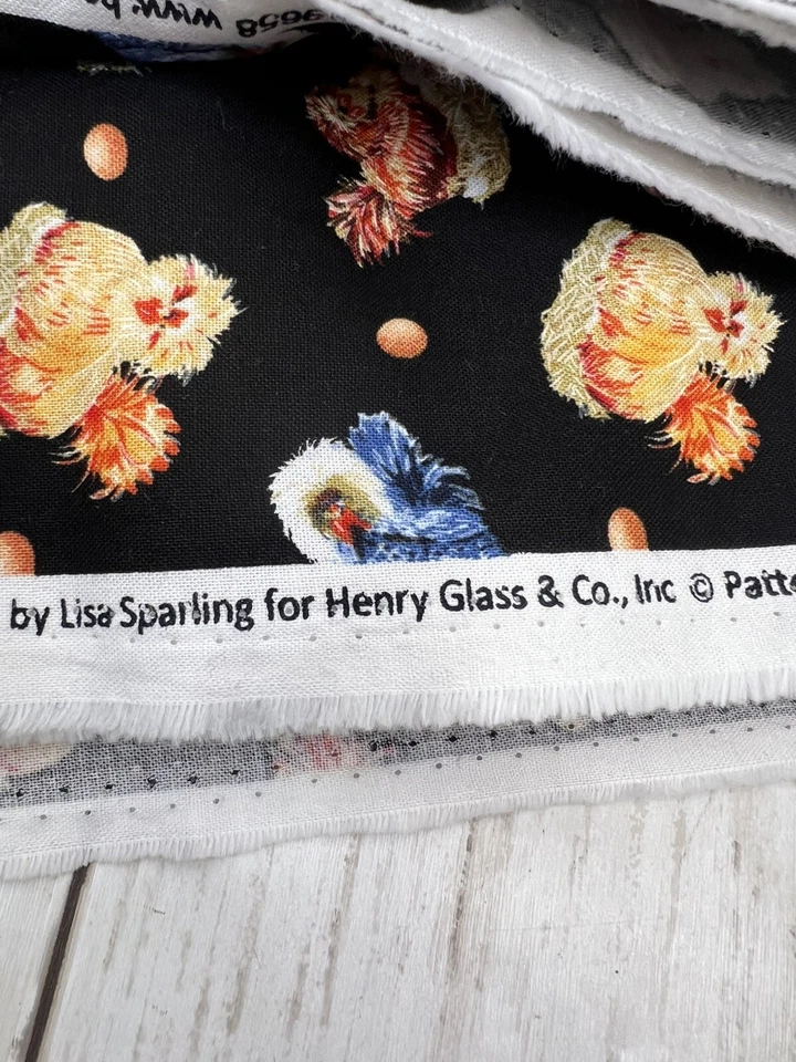 Down on the Farm Lisa Sparling Country Chickens Robert Kaufman 6 yards 9658 - Image 4 of 4