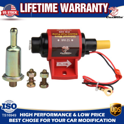 Universal 2-3.5PSI Low Pressure Micro Electric Fuel Pump 42S Polymer Gasoline US