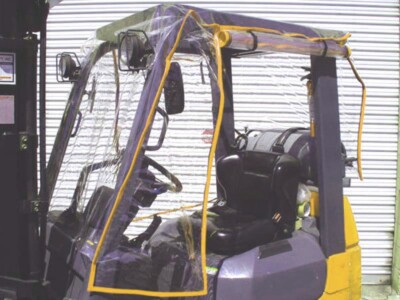 Full Forklift Cab Enclosure Cover Heavy Duty Clear Vinyl Fits CAT Models