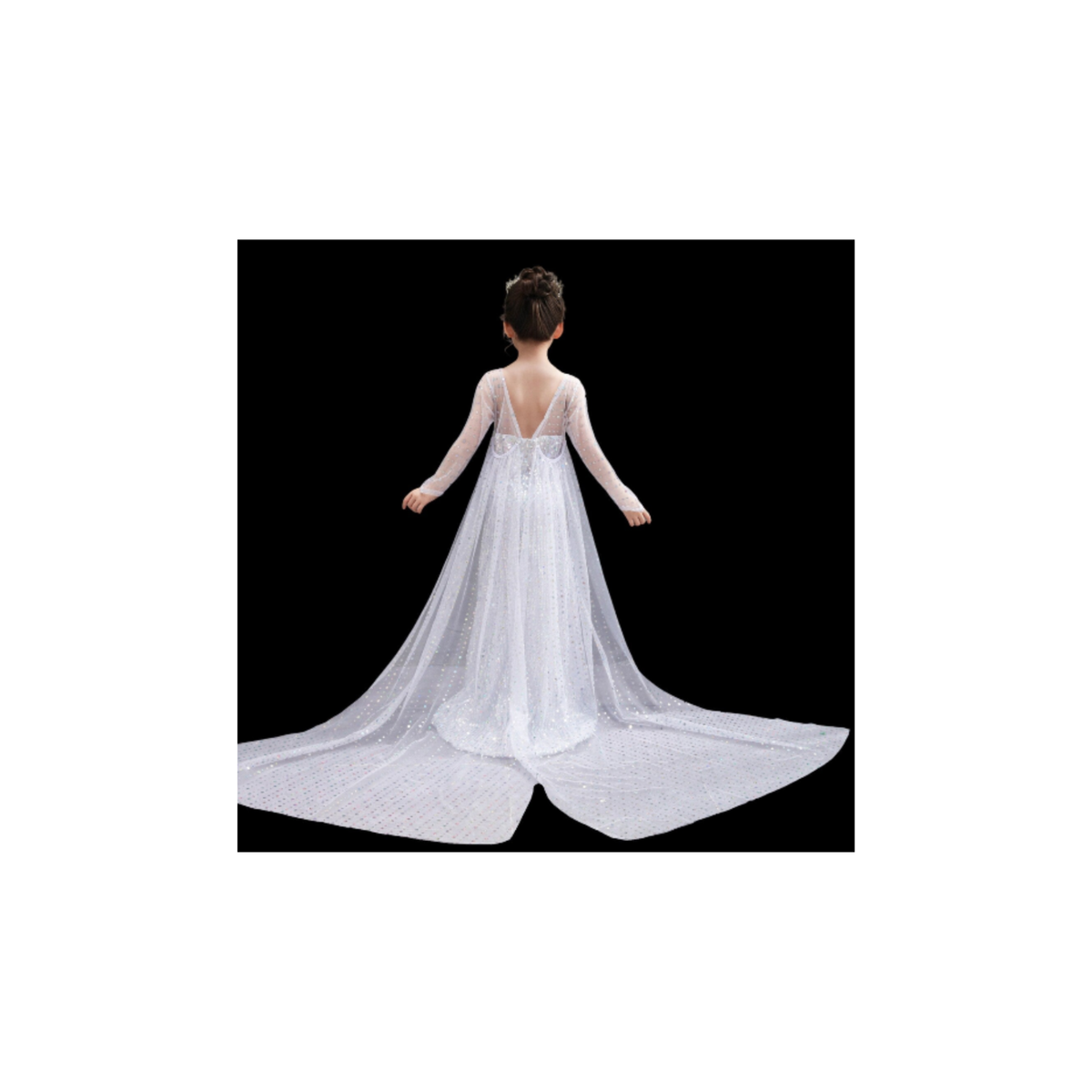 Frozen 2 Elsa White Birthday Dress; A Stunning Elsa Dress for a Little  Princess | eBay