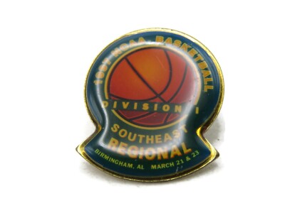 Vintage 1997 NCAA Basketball Division I Southeast Regional Pin Birmingham AL