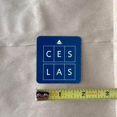 Delta Airlines 100 years anniversary 2025 CES Las Vegas magnet, 2'' x 1.75'', NEW