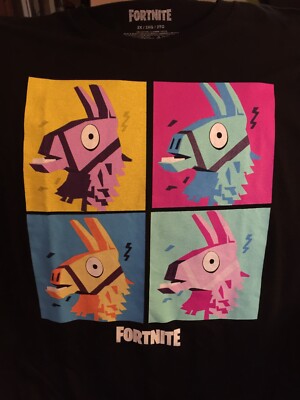 Fortnite Loot Llama Grid Battle Royale Dance Moves Epic Video Game 2 XL T-Shirt 