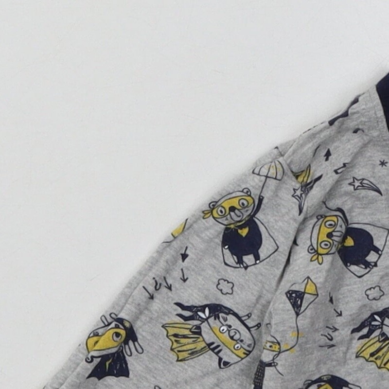 George Boys Grey Cotton Blend Casual Size 12-18 Months Butto image 5