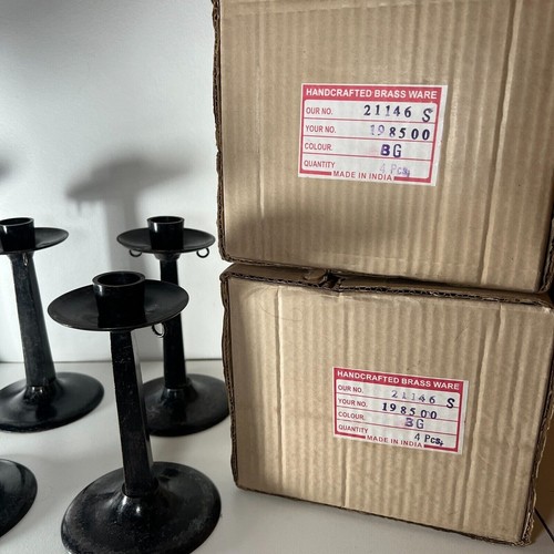 Candelsticks x6 POINT À LA LIGNE Paris Handmade - Made in India - Christmas or - Picture 2 of 8