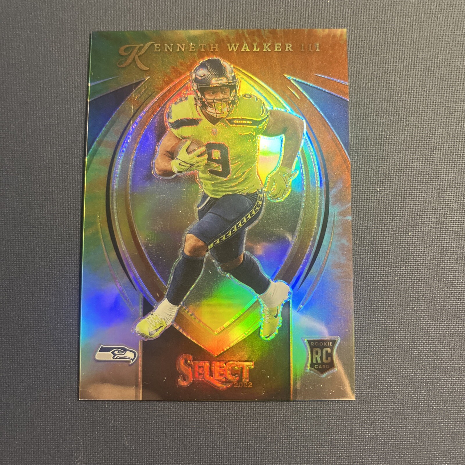 2022 Panini Select-Certified Rookies Tie-Dye PrizmSCR-16 Kenneth Walker III 4/25