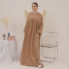 Muslim Women Long Maxi Dress Abaya Kaftan Islamic Ramadan Formal Party Gown Robe
