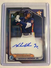 2024 Bowman Nehomar Ochoa Jr 1st Chrome Auto #CPA-NOC Houston Astros