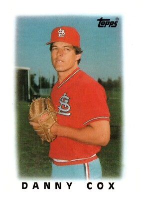 1986 Topps League Leader Minis - #61 Danny Cox