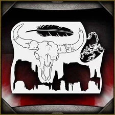 Western Desert 2 Airbrush Stencil Template Airsick