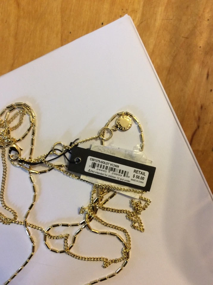 Collar de oro colgante largo Vince Camuto $58 VC-35 Foto 3 de 4