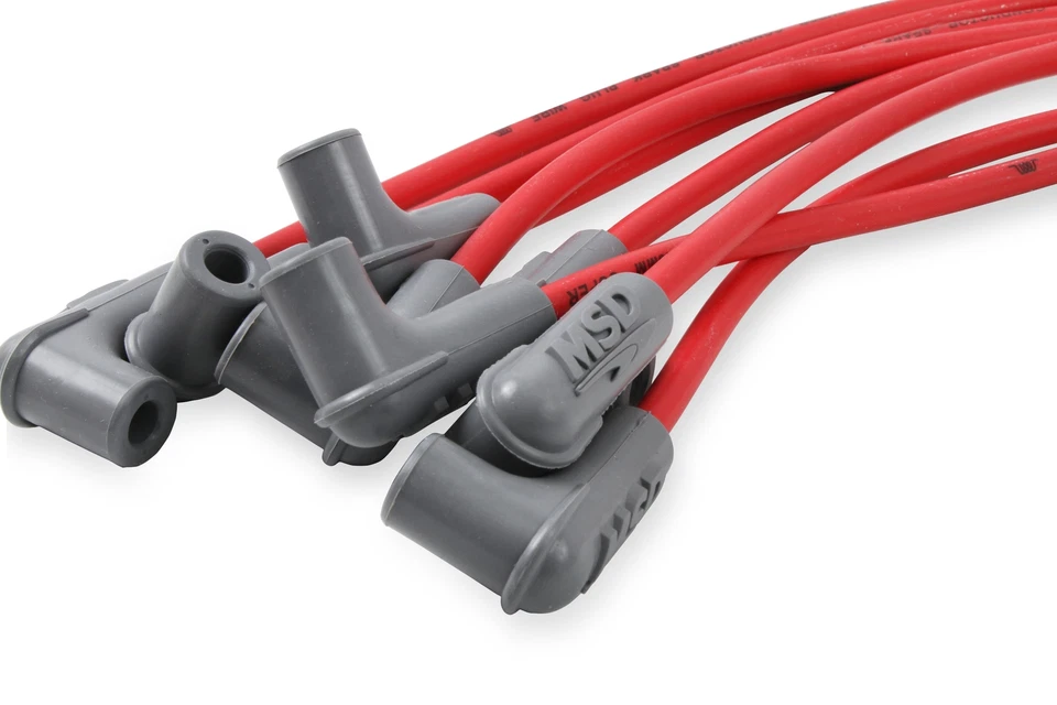 Conjunto de fios MSD Super Conductor 8,5 mm vela de ignição com tampa Hei - Cobre - Vermelho - Imagem 4 de 4