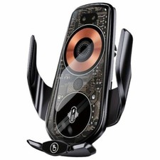 Wireless Automatic Clamping Smart Sensor Car Phone Holder Fast Charger Mount 10W