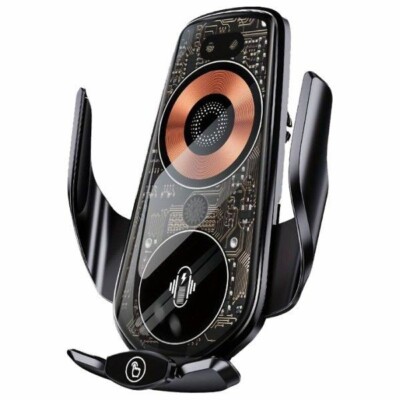 Wireless Automatic Clamping Smart Sensor Car Phone Holder Fast Charger Mount 10W