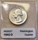 Exceptional  BU 1942 D Washington Quarter - Excellent BU Condition