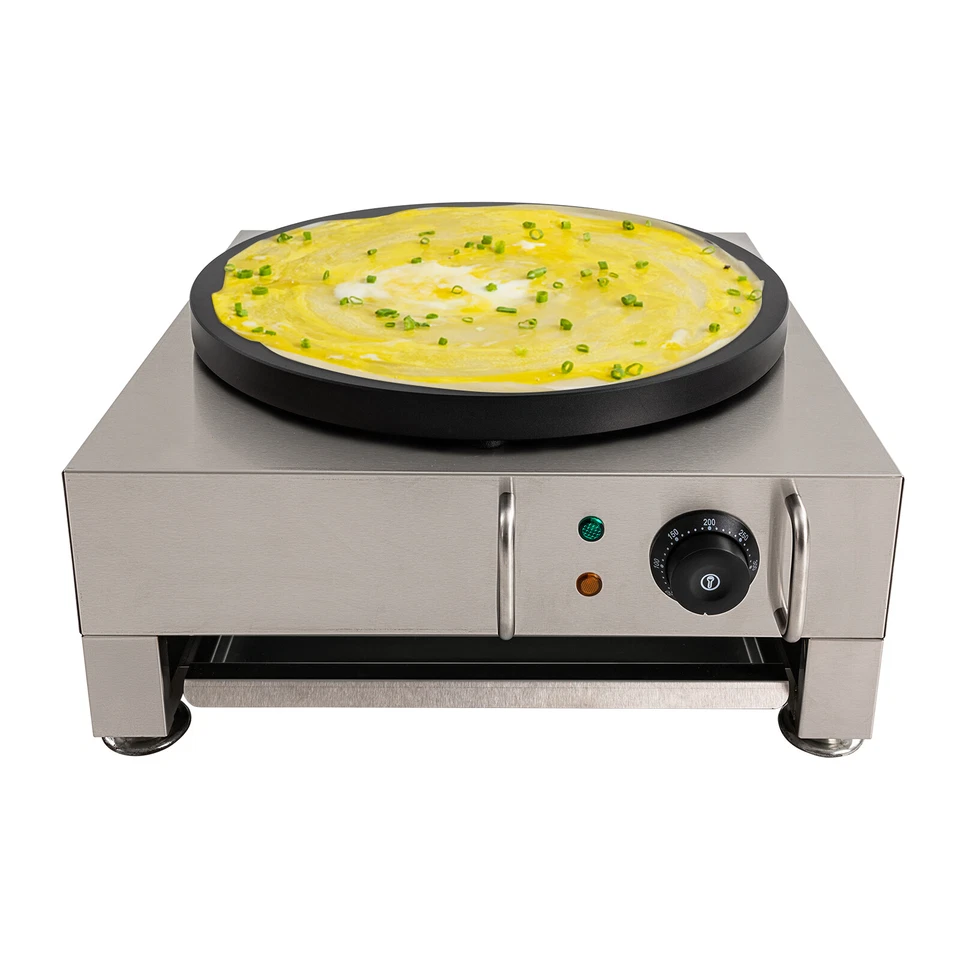 Commercial Electric Crepe Maker Non Stick Large Pancake Griddle Machine Round - Image 2 of 4
