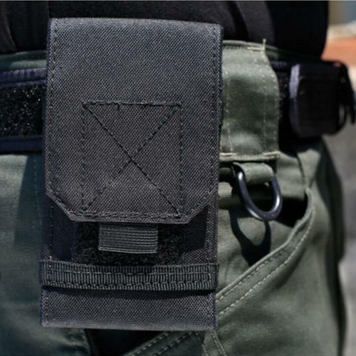 Tactical Fanny Pack Phone Belt Pack Bag Black Universal Waist Pouch Holster Case - Picture 7 of 12