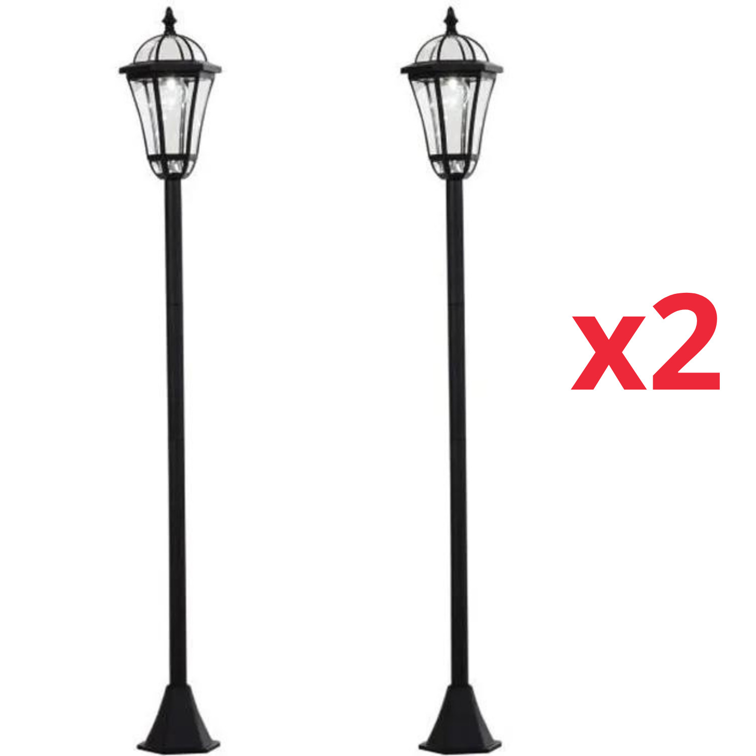 Luminaires extérieurs solaires étanches IP65 avec détecteur crépusculaire automatique