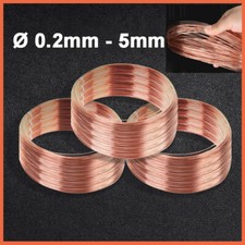 Copper Craft Beading Wire Reel Round Solid  0.2-5mm Wirework Jewellery Making