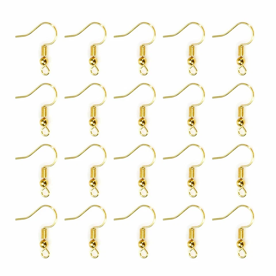 US 100 HÁGALO USTED MISMO JOYERÍA Hacer Hallazgos Pendiente Gancho Bobina Oreja Alambre Gancho Francés Foto 2 de 4