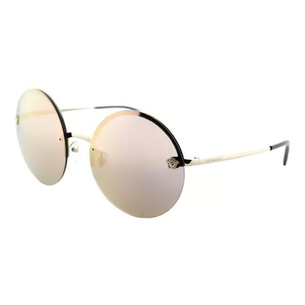 rose gold rimless sunglasses