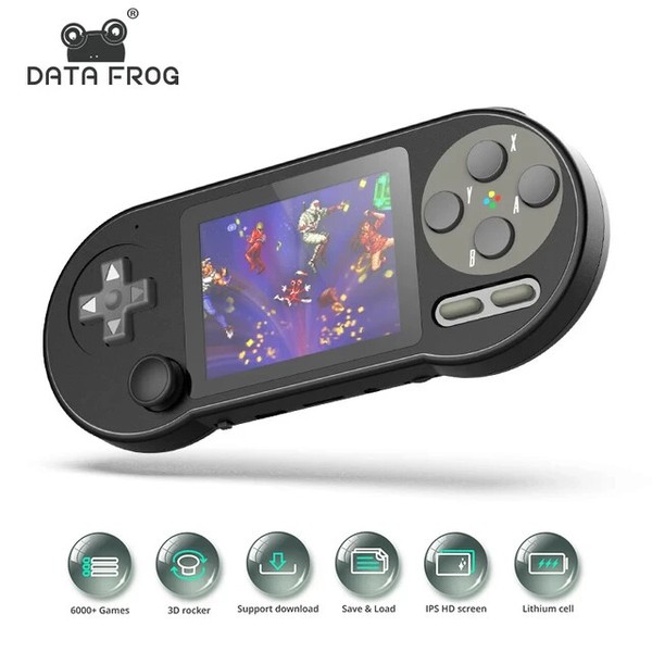 SF2000 3-inch IPS Handheld Game Console Built-in 6000 Games Retro Games FC/SFC++