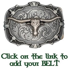 Longhorn Buffalo Sign Metal Belt Buckle Biker UK Bull Cow USA Cowboy Western