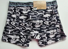 Original Penguin  Men's L Boxer Brief Gray Black Blue Hawaiian Boxer Briefs 2 Pr