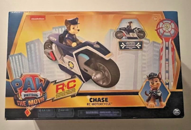 PAW Patrol the movie Chase RC Motorcycle, for Kids Ages 3+ N