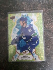 2022-23 Upper Deck Ice Rookie Green Vasily Podkolzin RC Card# 145. rookie card picture