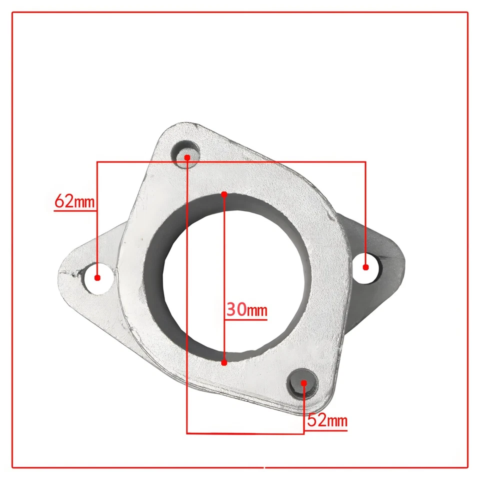 Colector de admisión 30 mm de aluminio apto para carburador de moto de cross de motor CG200 CG250 Foto 4 de 4