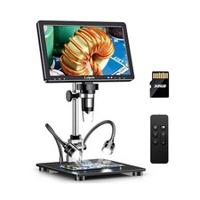 DM12 Digital Soldering Microscope 2000X, 10.1" Coin Microscope with 32GB TF C...