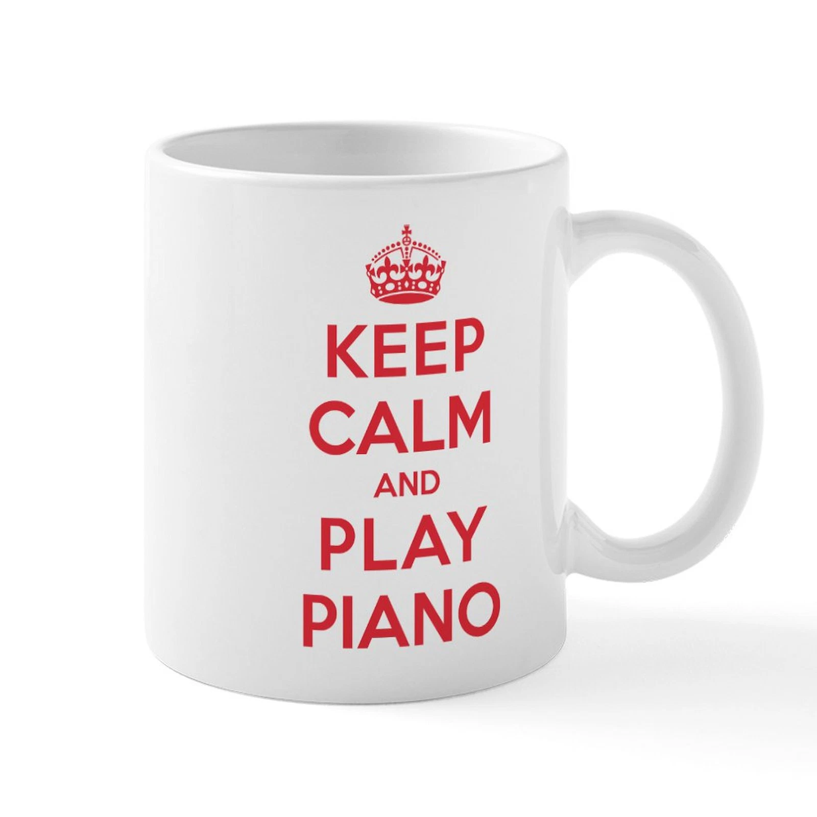 Keep Calm Play Piano 11oz Ceramic Coffee Mug for Musicians