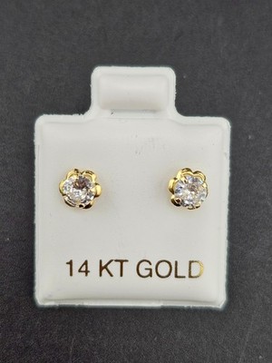 14K Gold Earrings - Flowers