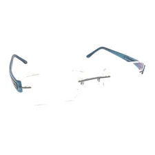 Silhouette 5231 60 6057 Dark Gray Blue Rimless Eyeglasses Frames 19 140 Titanium