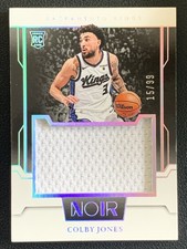 Colby Jones 2023-24 Panini Noir Rookie Jumbo Material Jersey RC /99 #RJM-CJO