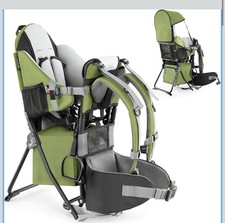 besrey Baby / Toddler Hiking Backpack Carrier, 3-Height Seat, Adjustable - Green