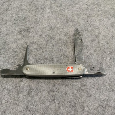 VICTORINOX - VICTORINOX 銀製 ヴィンテージ アーミーナイフ Victorinox Swiss Army Knife Silver Alox Soldier 99 93mm Good Snap