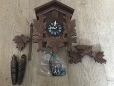 Vintage German Black Forest Cuckoo Clock Mechanical Movement Working Order