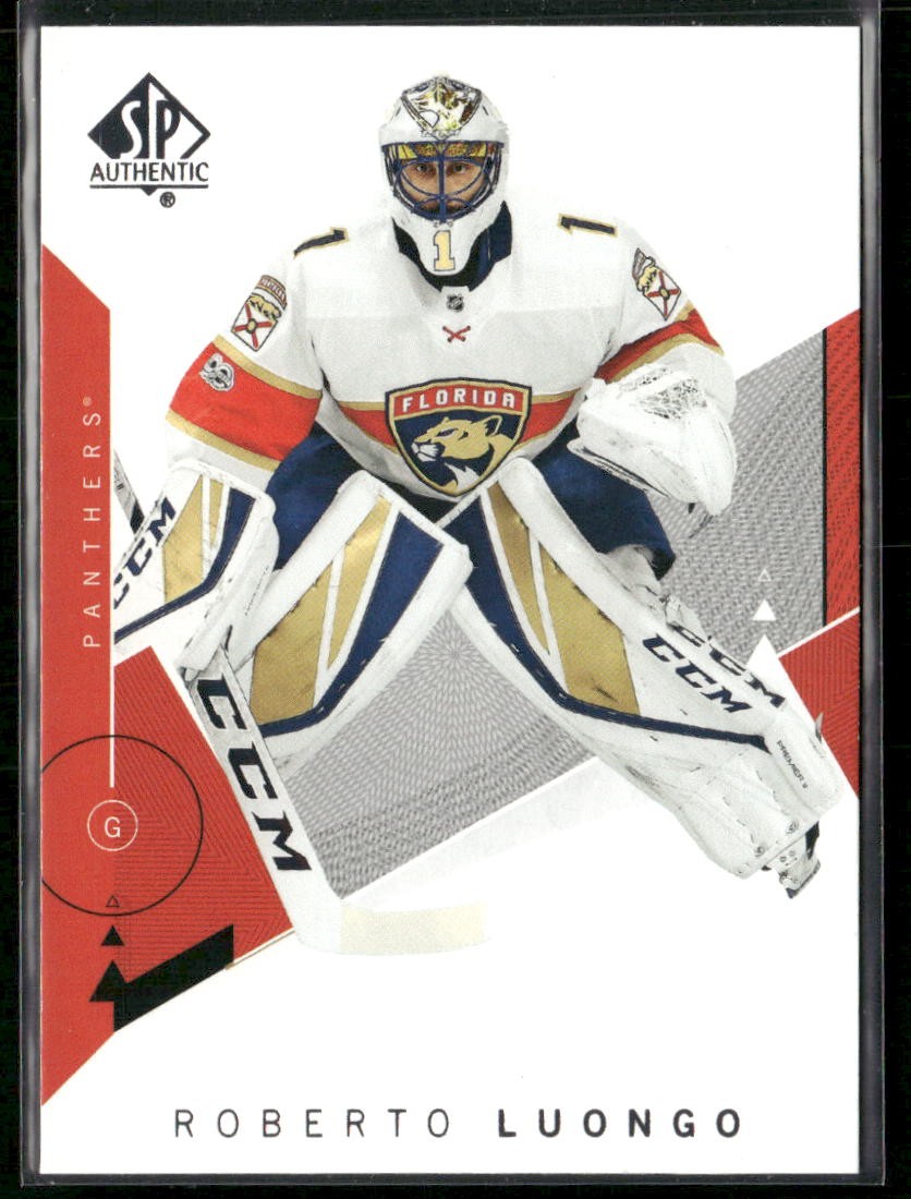 2018-19 SP Authentic #61 Roberto Luongo Florida Panthers Hockey Card HOF