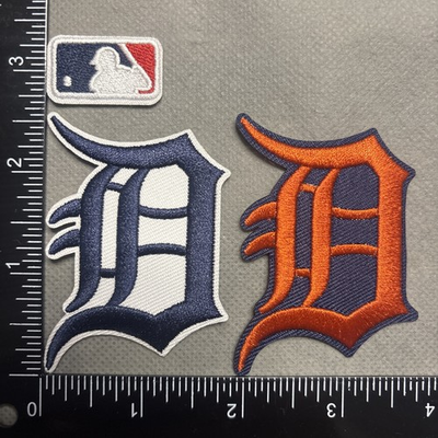 #ad DETROIT TIGERS LOT SET OF 3 IRON ON PATCHES $6.74
