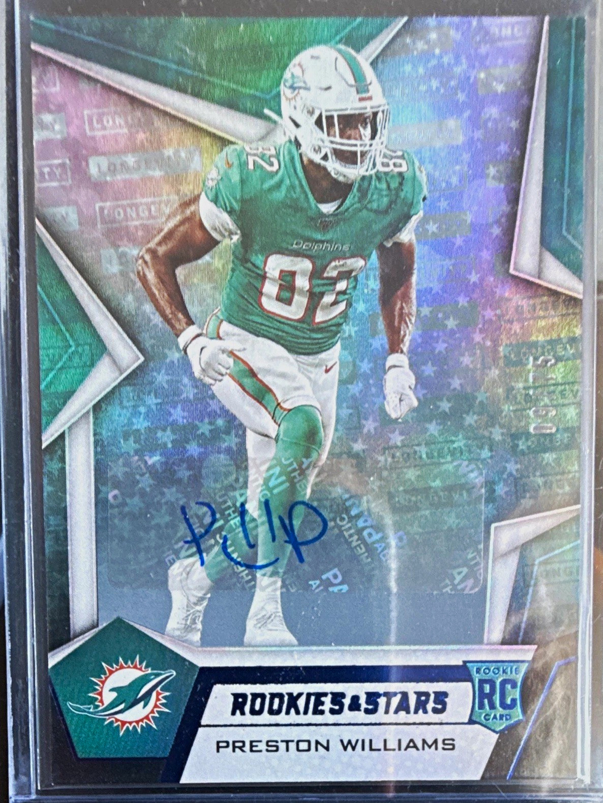 Preston Williams Panini Rookies & Stars #142 Autograph Longevity Orange