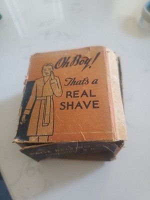 Leather Page X-N-TRIK Vintage Razor Sharpening  Stropper with Box and directions