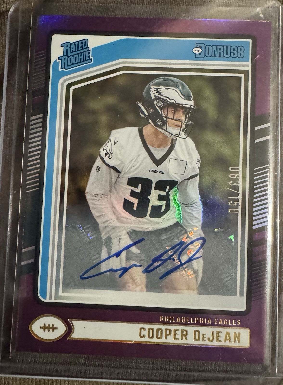 2024 Panini Donruss - Rated Rookie Cooper DeJean #305 Purple Autographs /150