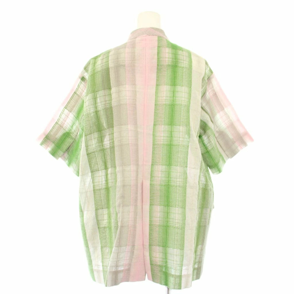 Used Ameri Vintage CHECK EMBROIDERY NO COLLAR JAC… - image 3