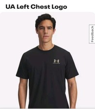 Under Armour Mens Loose Fit Short Sleeve T-Shirt Size 5X Black 1326799