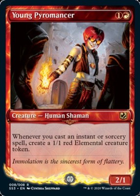 1x Young Pyromancer - Foil Light Play MTG Magic - Kid Icarus -