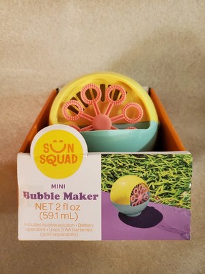 Mini Bubble Maker - Sun Squad : Fun Bubble Toy for Kids Ages 3+